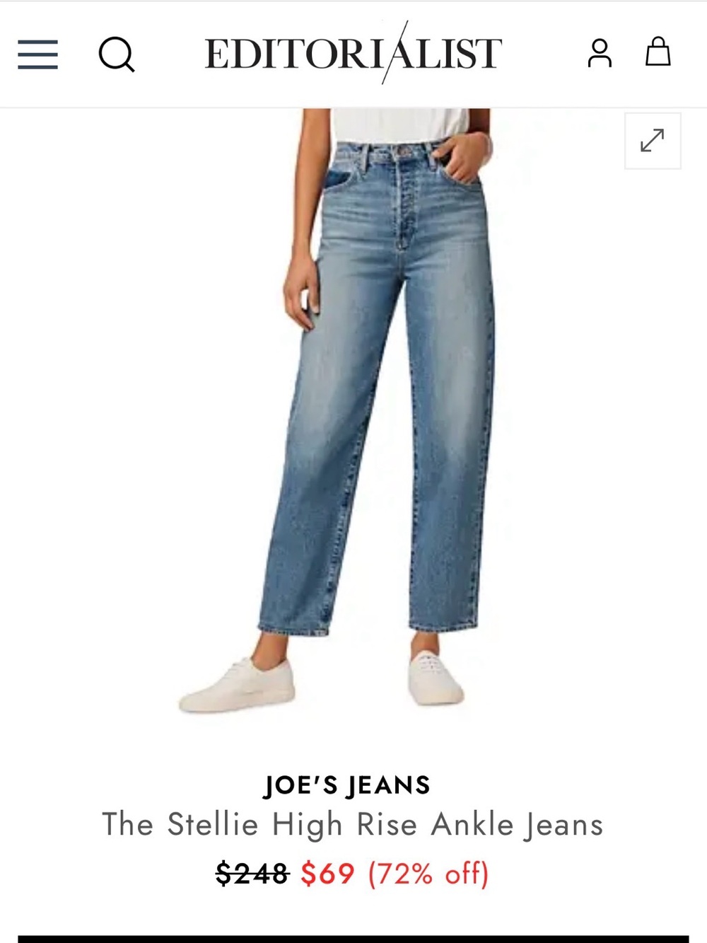 Joe's Jeans Stellie Castner NWT